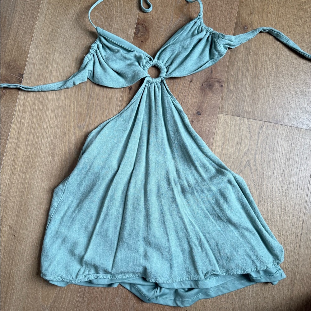 PacSun Blue Halter Sundress for Night Out
